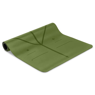 Liforme Original Yoga Mat – Free Yoga Bag Included - Patented Alignment System, Warrior-like Grip, Non-slip, Eco-friendly, sweat-resistant, long, wide, 4.2mm thick mat for comfort