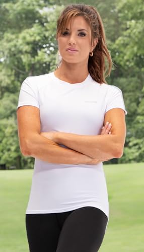 DEVOPS 3 Pack Women's Compression Shirt Dry Fit Short Sleeve Running Athletic T-Shirt Workout Tops