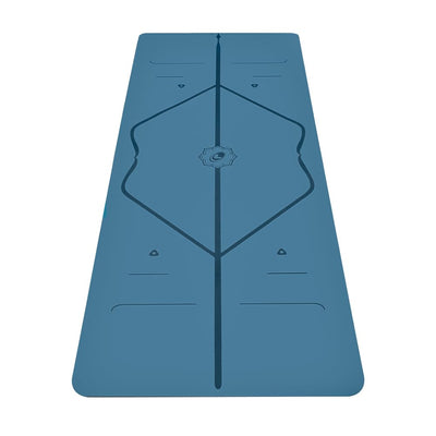 Liforme Original Yoga Mat – Free Yoga Bag Included - Patented Alignment System, Warrior-like Grip, Non-slip, Eco-friendly, sweat-resistant, long, wide, 4.2mm thick mat for comfort