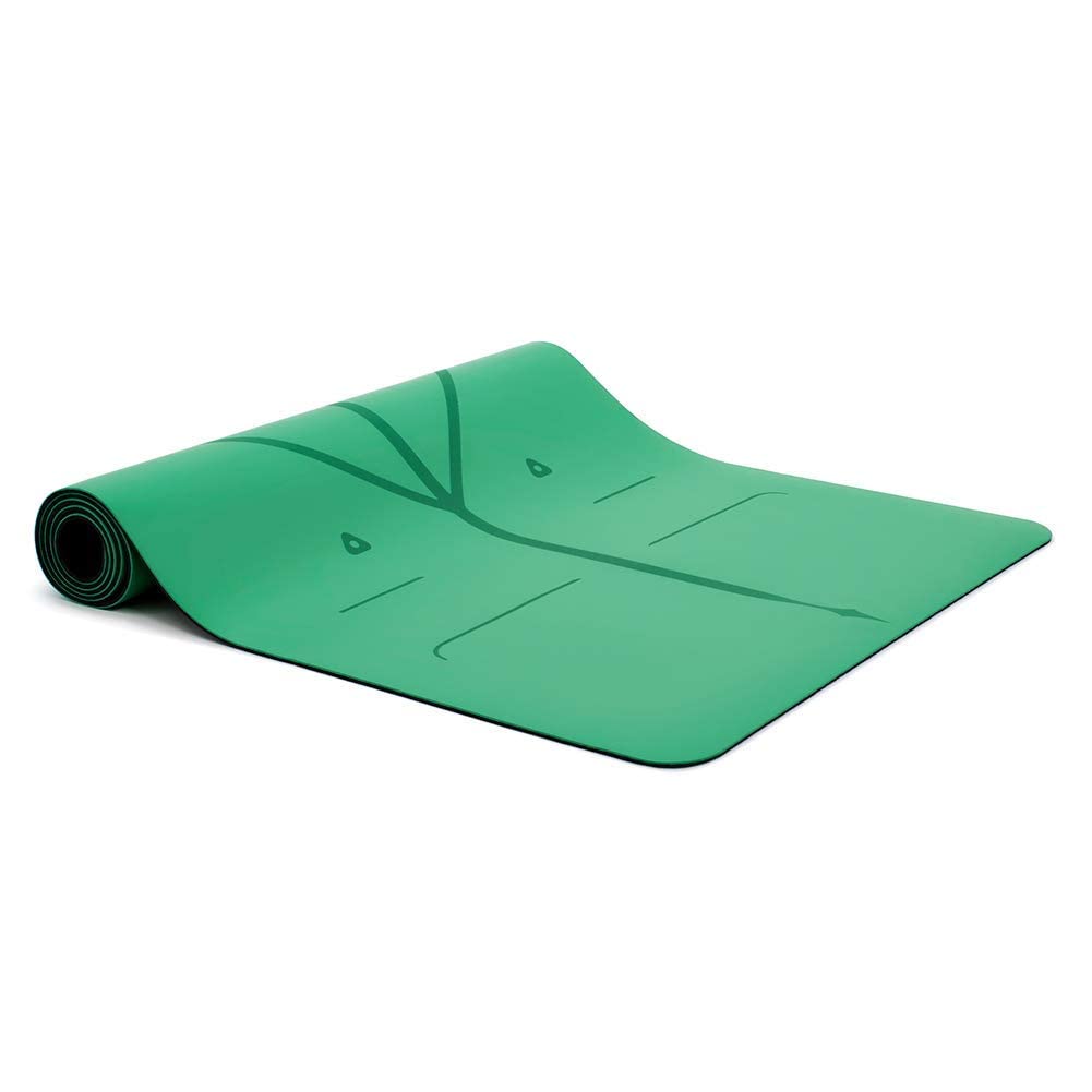 Liforme Original Yoga Mat – Free Yoga Bag Included - Patented Alignment System, Warrior-like Grip, Non-slip, Eco-friendly, sweat-resistant, long, wide, 4.2mm thick mat for comfort