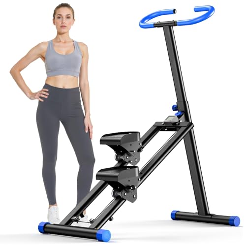 OWLSKY Stair Stepper for Home, Vertical Climber Exercise Machine with Stable Triangular Frame, LCD Monitor, Smooth & Quiet Motion, Full Body Workout Equipment, Supports 330 LBS