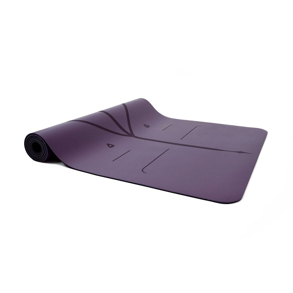 Liforme Original Yoga Mat – Free Yoga Bag Included - Patented Alignment System, Warrior-like Grip, Non-slip, Eco-friendly, sweat-resistant, long, wide, 4.2mm thick mat for comfort