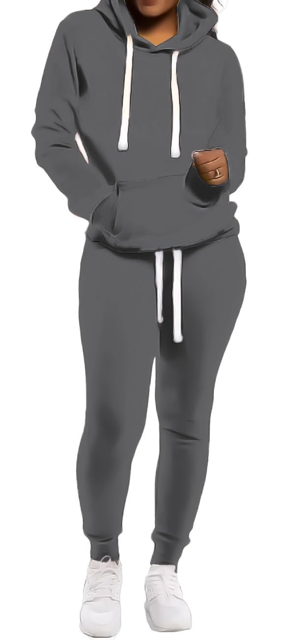 TOPONSKY Womens 2 Piece Tracksuit Long Sleeve Warm Up Outfit Patchwork Pants Set