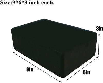 Yoga Blocks 2 Pack, Lightweight Premium EVA Foam Yoga Blocks, Non Slip Supportive Foam Blocks Yoga, Pilates, Stretching and Meditation, Women Men Yogi Yoga Beginners (2pc)