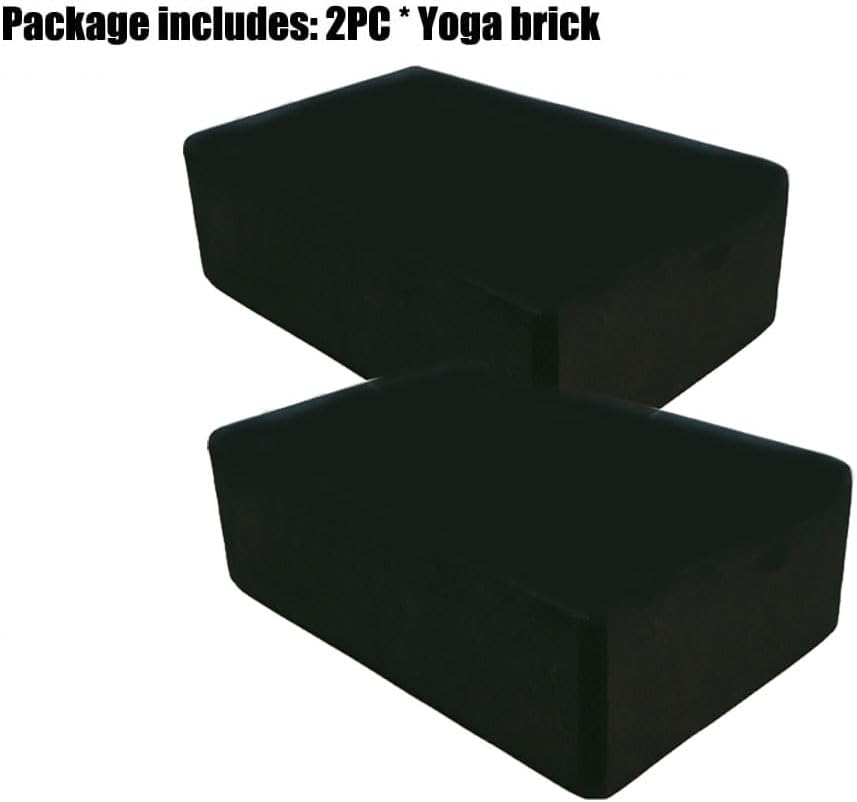 Yoga Blocks 2 Pack, Lightweight Premium EVA Foam Yoga Blocks, Non Slip Supportive Foam Blocks Yoga, Pilates, Stretching and Meditation, Women Men Yogi Yoga Beginners (2pc)
