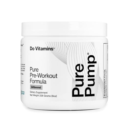 Do Vitamins - PurePump Unflavored All-Natural Pre Workout Powder for Men & Women - Clean Preworkout with Creatine, BCAA, Beta Alanine - Best for Energy, Focus & Pump - Vegan, Keto, Paleo 30 Servings