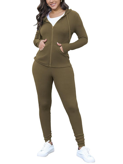 Nimsruc Two Piece Outfits for Women Casual Bodycon Sweatsuits