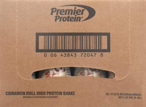 Premier Protein Shake, Chocolate, 30g Protein 1g Sugar 24 Vitamins Minerals Nutrients to Support Immune Health, 11.5 fl oz (Pack of 12)