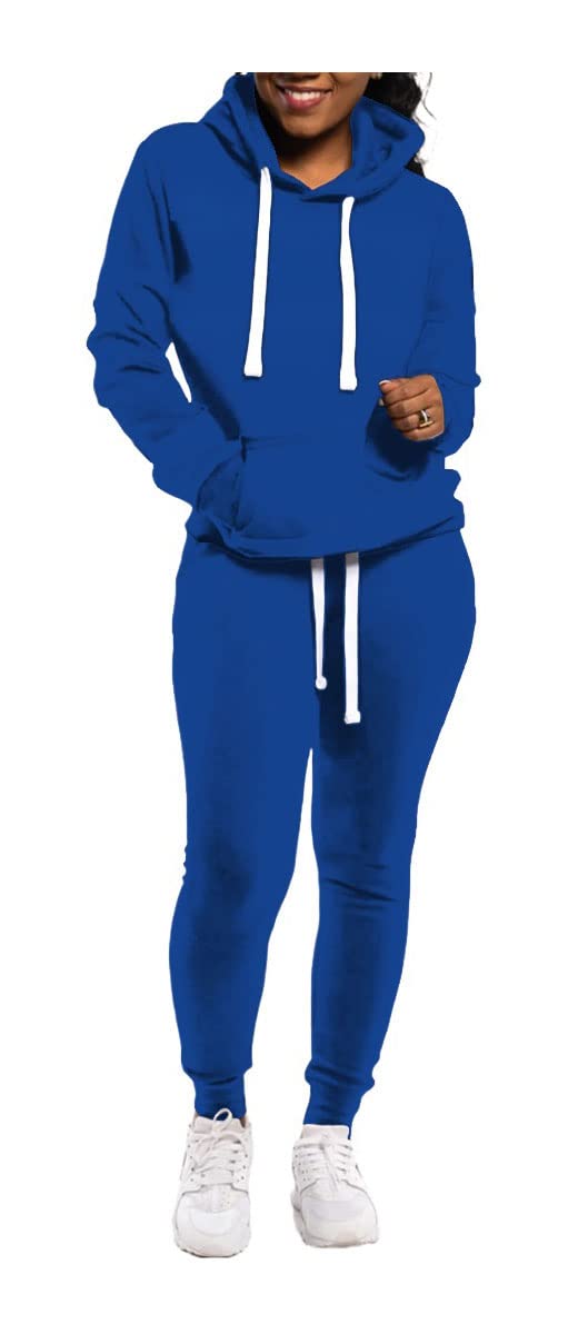 TOPONSKY Womens 2 Piece Tracksuit Long Sleeve Warm Up Outfit Patchwork Pants Set