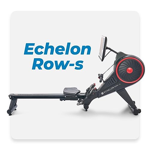 Echelon Row Series – Foldable Rowing Machine for Full-Body, Low-Impact Workouts with 22” Rotating HD Screen, Built-In Soundbar, Bluetooth Resistance & 30-Day Membership with Live Classes