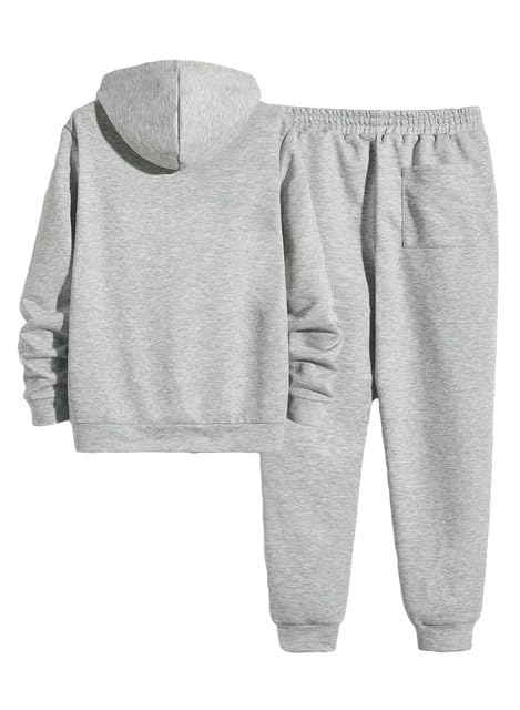 JMIERR Men's 2 Piece Outfits Hoodie Sweatshirt Tracksuit & Joggers Sweatpants Sweatsuit Set