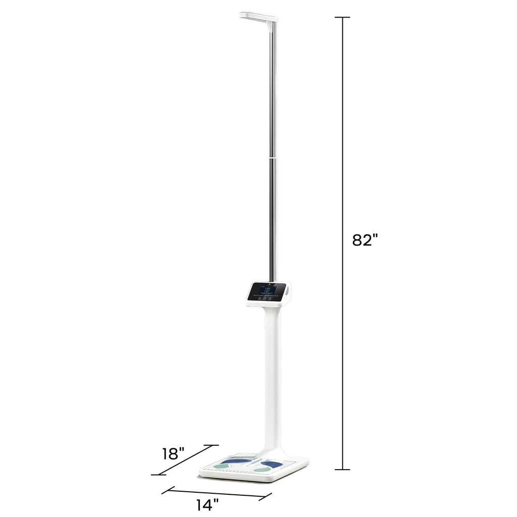 arboleaf Digital Physician Scale, Ultrasonic Height and Weight Scale, Smart Body Composition Analyzer for Gym and Home, 11-485lb, 6ft.4.8in, Body Fat Measurement, Weight, Height, BMI