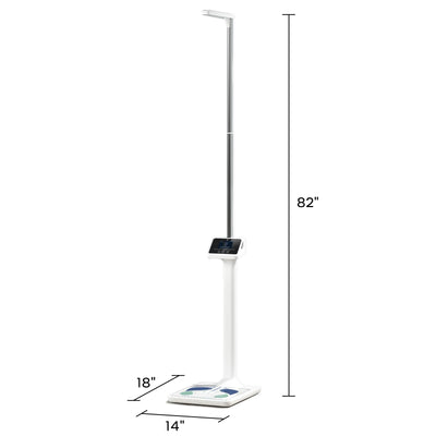 arboleaf Digital Physician Scale, Ultrasonic Height and Weight Scale, Smart Body Composition Analyzer for Gym and Home, 11-485lb, 6ft.4.8in, Body Fat Measurement, Weight, Height, BMI