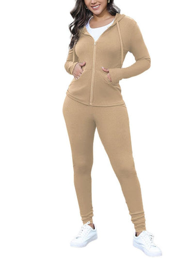 Nimsruc Two Piece Outfits for Women Casual Bodycon Sweatsuits