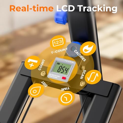 OWLSKY Stair Stepper for Home, Vertical Climber Exercise Machine with Stable Triangular Frame, LCD Monitor, Smooth & Quiet Motion, Full Body Workout Equipment, Supports 330 LBS