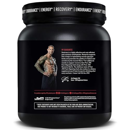 Post JYM Carb Fast Digesting Post Workout Recovery Powder | Pure Dextrose, Glycogen Replenishment, Athletic Performance, Muscle Growth | Rainbow Sherbet 30 Servings