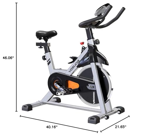 YOSUDA Exercise Bike, Brake Pad Stationary Bike for Home with Exclusive App, Magnetic Indoor Cycling Bike with 300 lb Weight Capacity, Low Noise, Tablet Holder and Fitness Courses for Weight Loss