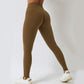 Women's High-Waist Peach Hip Fitness Pants