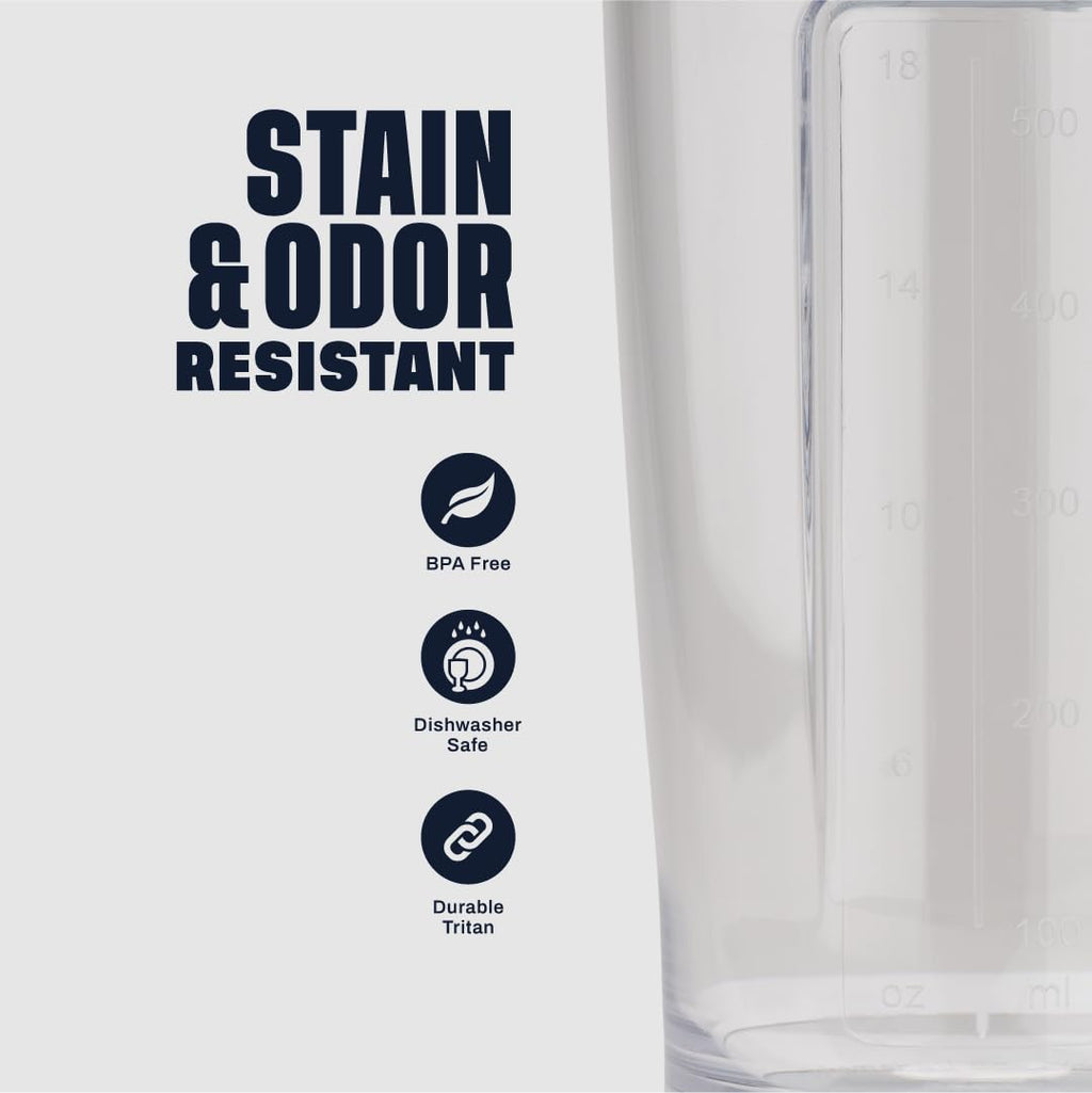 BlenderBottle Shaker Bottle Pro Series Perfect for Protein Shakes and Pre Workout, 28-Ounce, Black