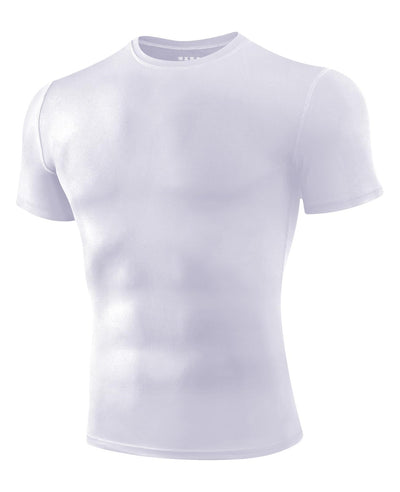 Niksa Men's Compression Shirts 1/2/4 Pack, Workout Gym Shirt Short Sleeve, Moisture Wicking Active Fit Base Layer T-Shirt