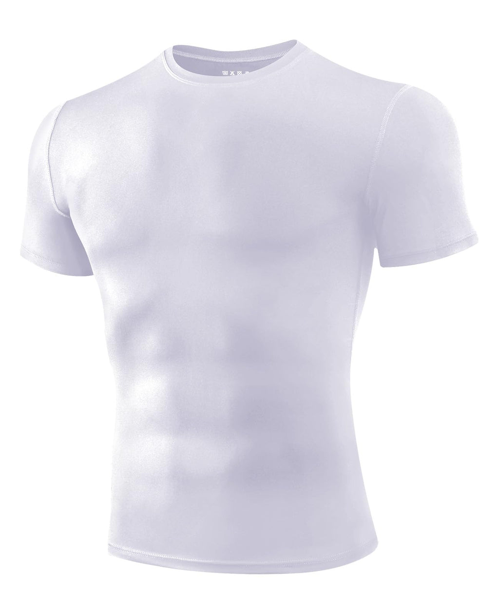 Niksa Men's Compression Shirts 1/2/4 Pack, Workout Gym Shirt Short Sleeve, Moisture Wicking Active Fit Base Layer T-Shirt