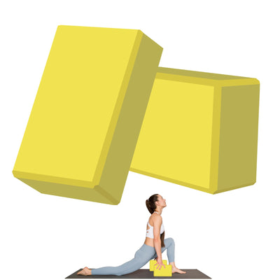 9"x6"x3" Yoga Blocks, Soft Non-Slip Surface Premium Foam Blocks, Supportive, Lightweight, Odor Resistant, Yoga Accessories for Pilates Meditation General Fitness Stretching Toning
