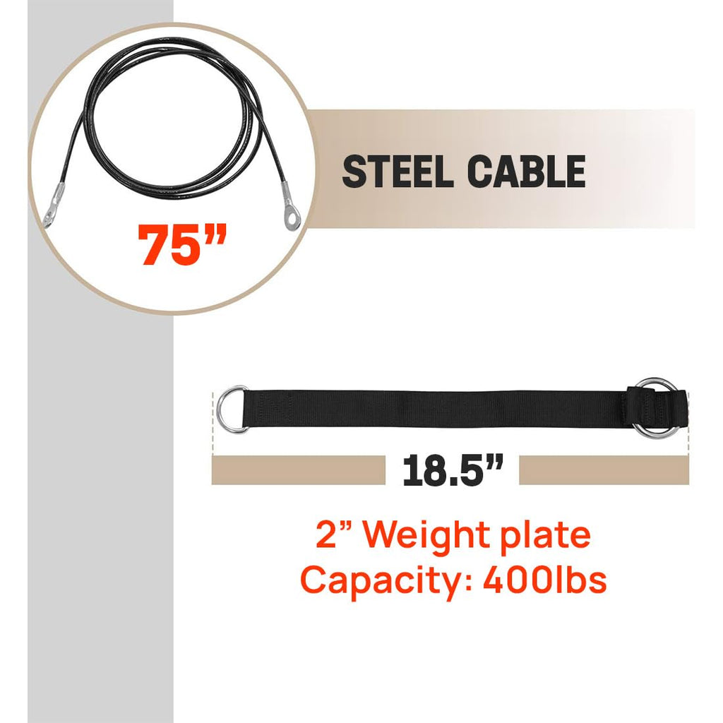 Yes4All Cable Machine Attachment, Row Handles, Tricep Rope, Straight Bar, V Bar, LAT Pulldown Accessories Load 880 LB for Home Gym