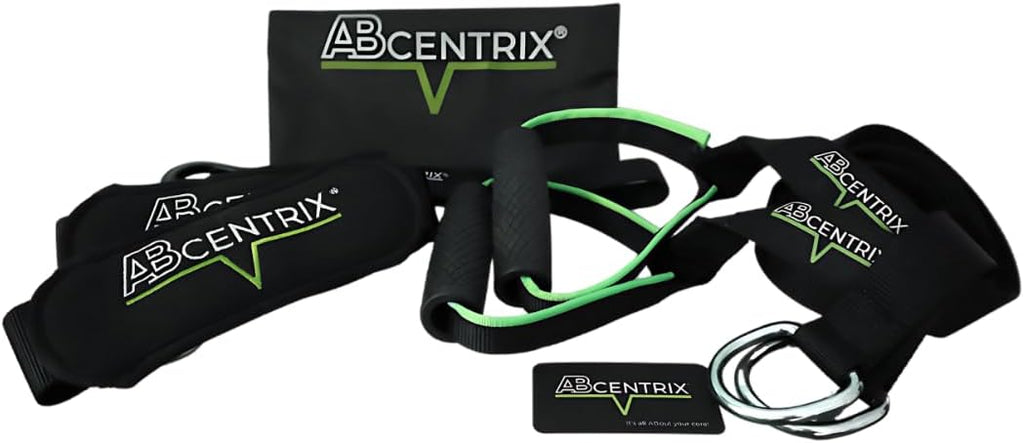 AbSling 2.0 – Premium Hanging Suspension Trainer for Core & Upper Body Strength Training | Heavy-Duty Gym-Grade Ab Slings for Hanging Leg Raises, Abdominal Workouts & Six-Pack Sculpting | Cutting-Edge Two-Pulley Training System Makes Strengthening Easier