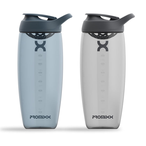Promixx Pursuit Protein Shaker Bottle (24 oz) – Silent No-Ball Mixer, Leak-Proof Lid, BPA/BPS & Phthalate-Free ECOZEN – Easy-Clean Shaker Cup for Protein Shakes, Pre & Post-Workout Smoothies