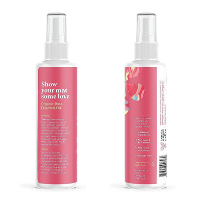 ASUTRA Yoga Mat Cleaner Spray (Energizing Peppermint), 4 fl oz - No Slippery Residue, Organic Essential Oils, Deep-Cleansing for Fitness Gear & Gym Equipment, Microfiber Towel Included