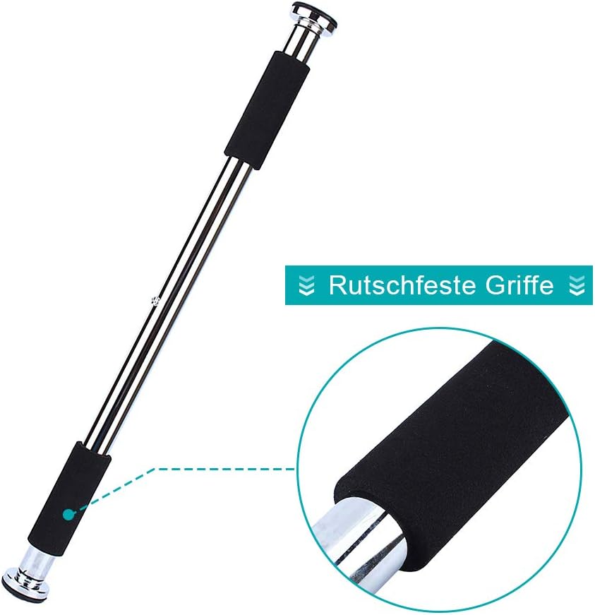 Doorway Pull Up Chin Up Bars for Doorway, Adjustable 24.5 to 36 Inches Upper Body Workout Rod Heavy Duty Home Gym Exercise Fitness Door Exercise Bars