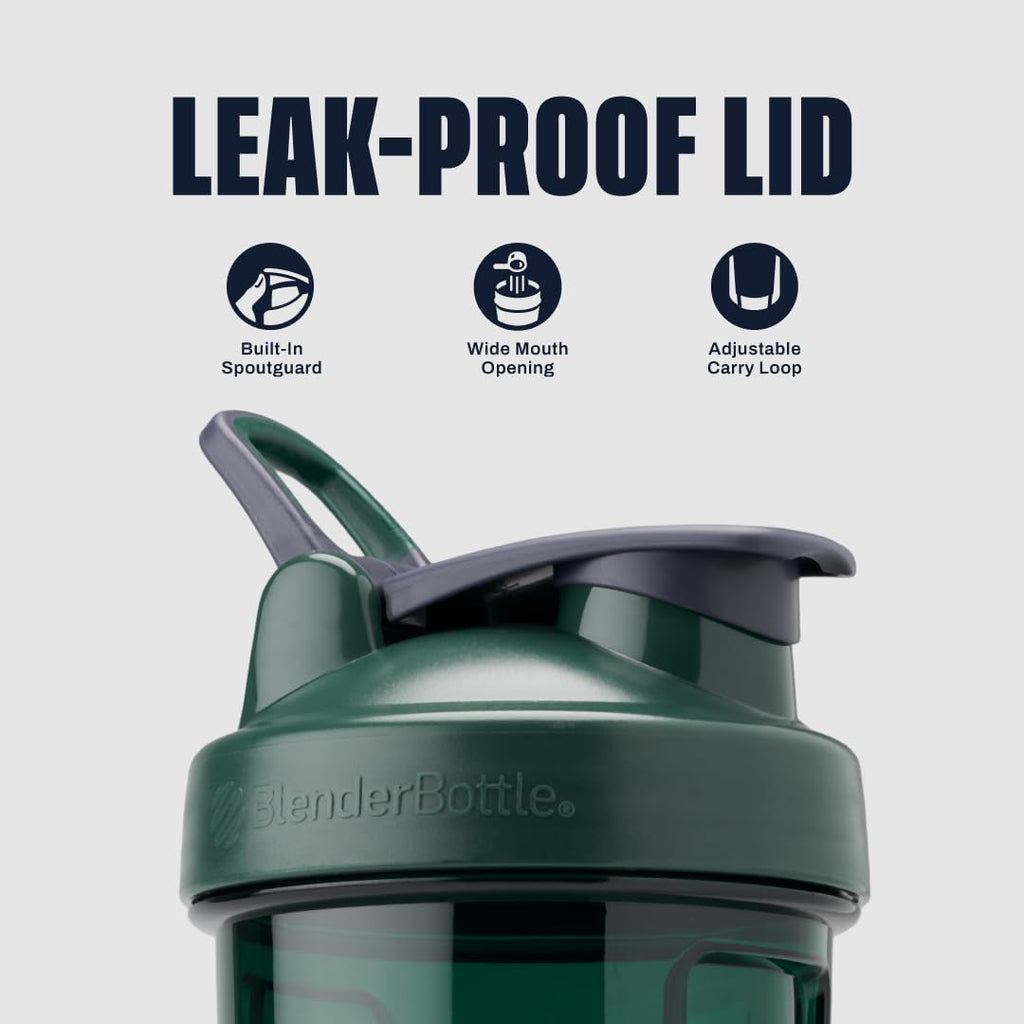 BlenderBottle Shaker Bottle Pro Series Perfect for Protein Shakes and Pre Workout, 28-Ounce, Black