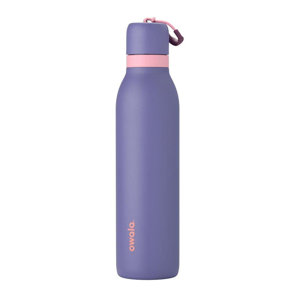 Owala FreeSip Twist Insulated Stainless Steel Water Bottle with Straw for Sports and Travel, BPA-Free, 24-oz, Purple/Purple (California Grapevine)