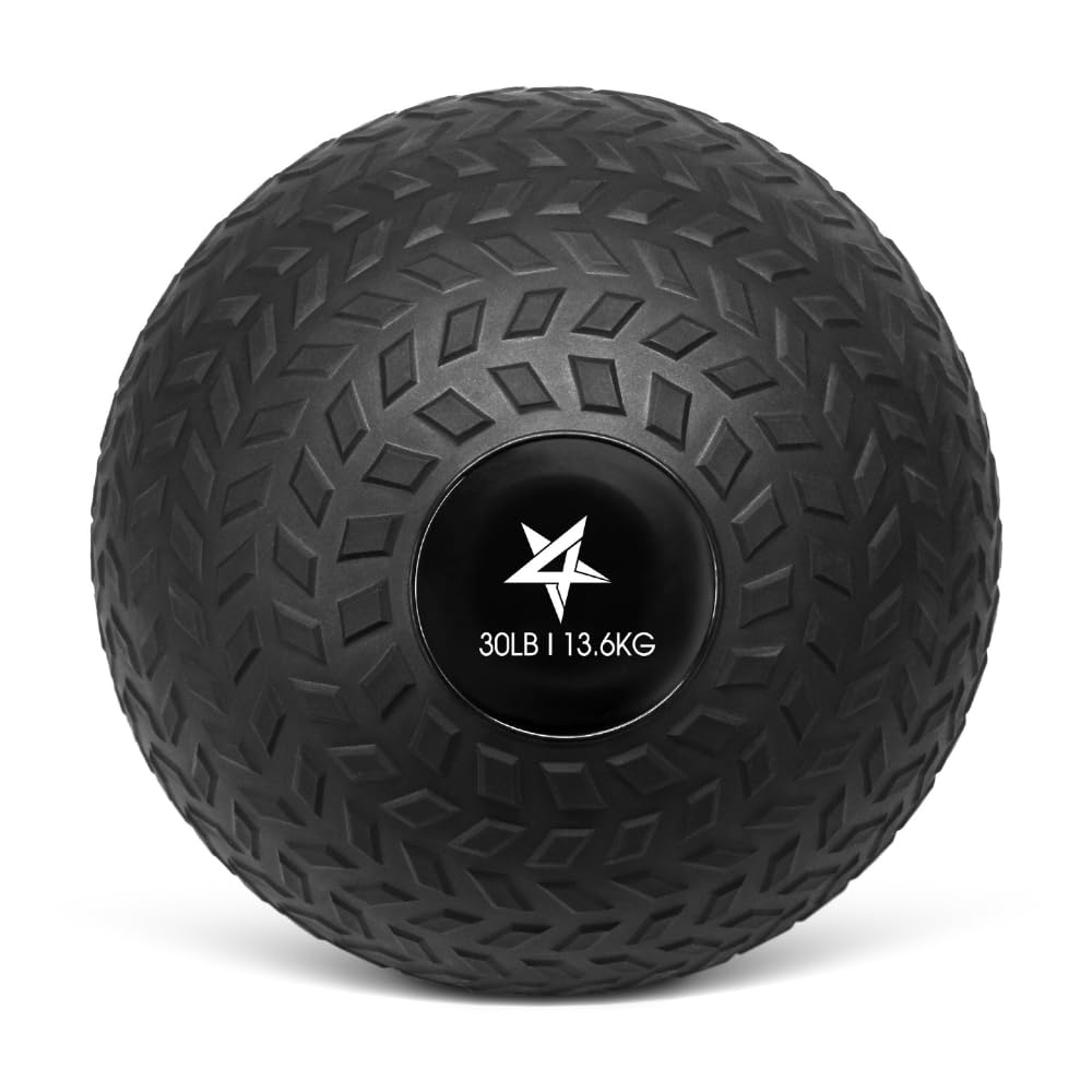 Yes4All Slam Balls, 10-40lb Weighted Ball Weight, Durable PVC Sand Filled Workout Dynamic Slam Ball for Core Strengthen