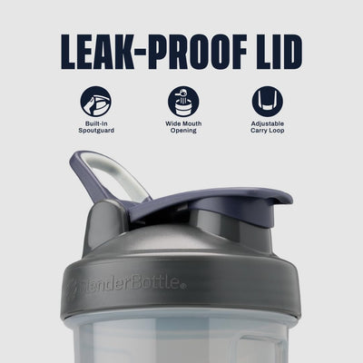 BlenderBottle Shaker Bottle Pro Series Perfect for Protein Shakes and Pre Workout, 28-Ounce, Black