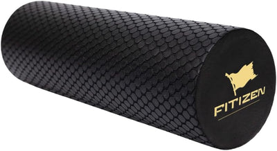 Fitizen Foam Roller – Muscle Massage Rehab Stiff Back Pain Physical Therapy Deep Tissue Firm Exercise Equipment Home Gym Stress Yoga Pilates for The Fit Citizen by FitNation