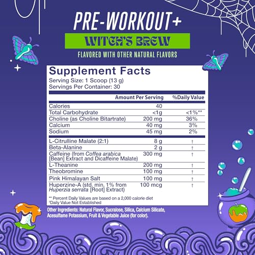 Alani Nu Pre Workout+ Powder Frozen Lemonade, Extra Boost, Sugar Free, 300mg Caffeine, L-Theanine, Beta-Alanine, Citrulline, 30 Servings