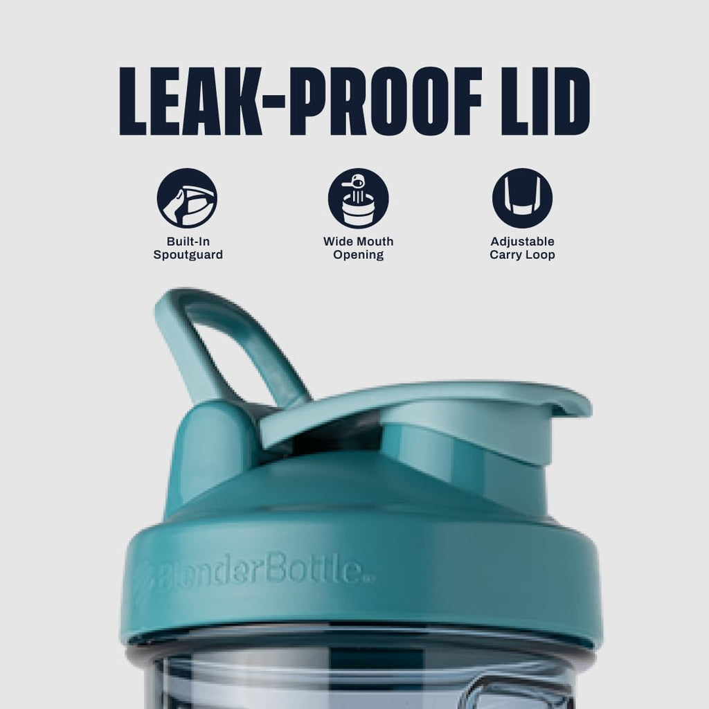 BlenderBottle Shaker Bottle Pro Series Perfect for Protein Shakes and Pre Workout, 28-Ounce, Black