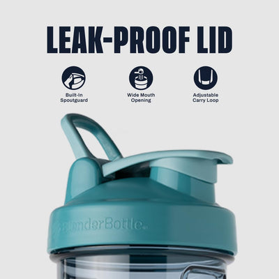 BlenderBottle Shaker Bottle Pro Series Perfect for Protein Shakes and Pre Workout, 28-Ounce, Black