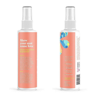 ASUTRA Yoga Mat Cleaner Spray (Energizing Peppermint), 4 fl oz - No Slippery Residue, Organic Essential Oils, Deep-Cleansing for Fitness Gear & Gym Equipment, Microfiber Towel Included