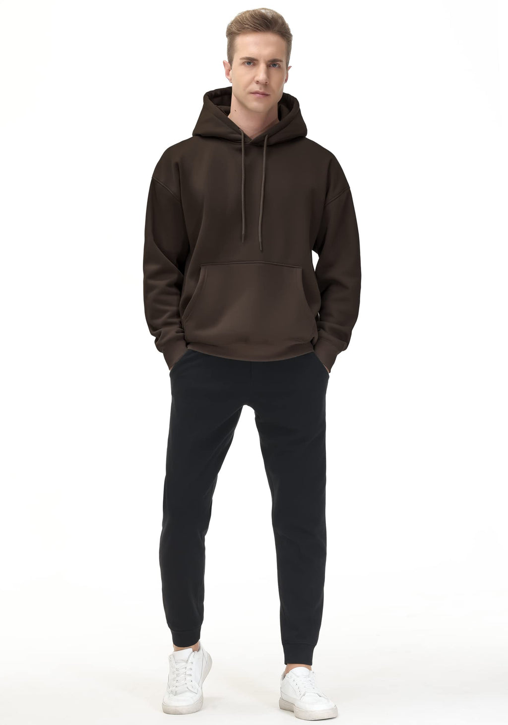 THE GYM PEOPLE Men's Fleece Pullover Hoodie Loose Fit Ultra Soft Hooded Sweatshirt With Pockets