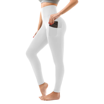 SINOPHANT High Waisted Leggings with Pockets Women, Full Length Capri Buttery Soft Stretchy Yoga Pants
