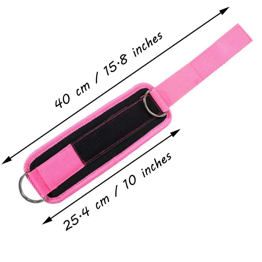 Ankle Straps Ankle Resistance Bands Wrist Cuffs Padded Straps Adjustable Fitness Glute Kickback D-Ring for Cable Machine Gym Foot Leg Training Brace Support 1 Pair