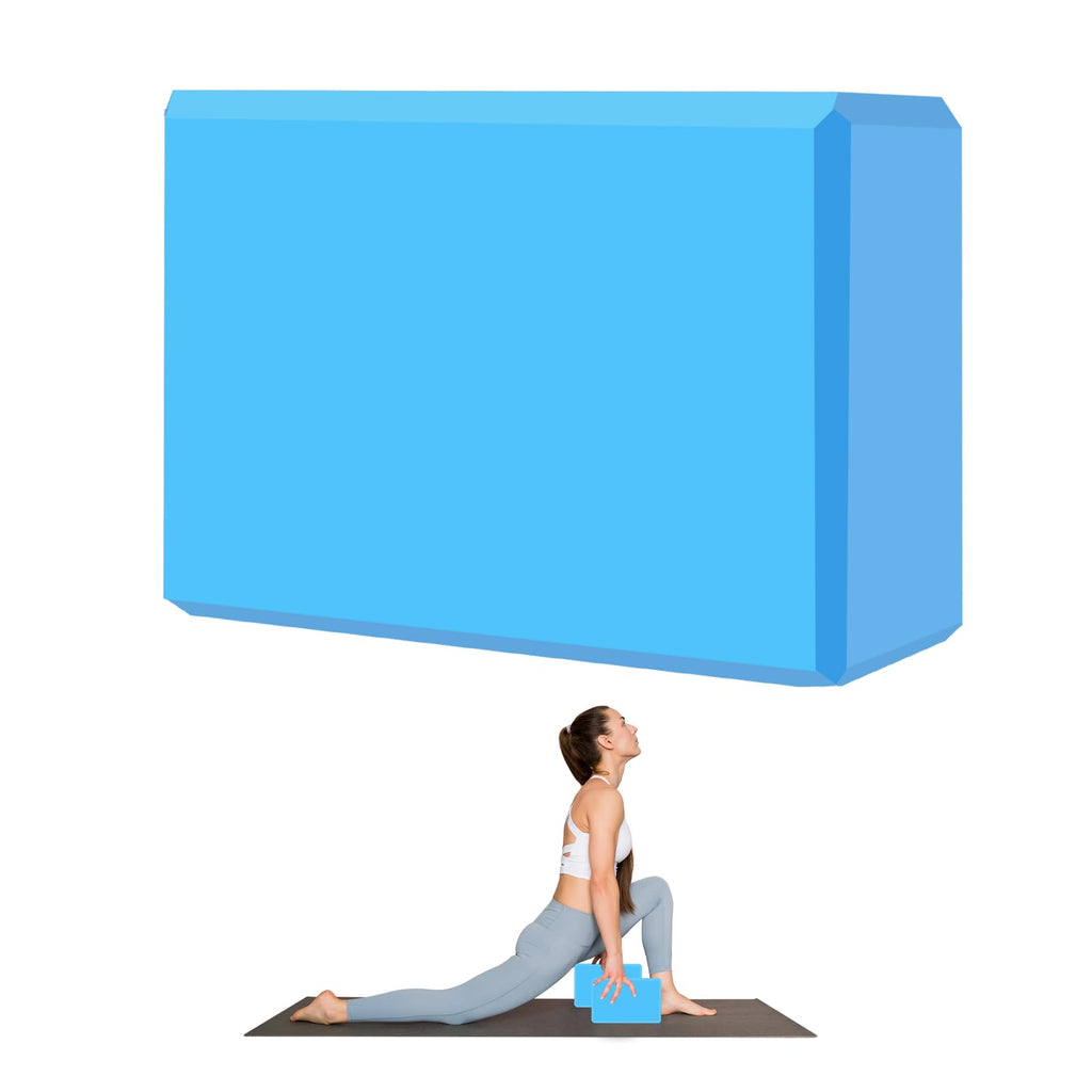 9"x6"x3" Yoga Blocks, Soft Non-Slip Surface Premium Foam Blocks, Supportive, Lightweight, Odor Resistant, Yoga Accessories for Pilates Meditation General Fitness Stretching Toning