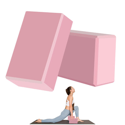 9"x6"x3" Yoga Blocks, Soft Non-Slip Surface Premium Foam Blocks, Supportive, Lightweight, Odor Resistant, Yoga Accessories for Pilates Meditation General Fitness Stretching Toning