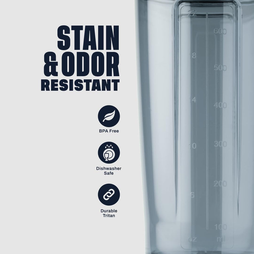 BlenderBottle Shaker Bottle Pro Series Perfect for Protein Shakes and Pre Workout, 28-Ounce, Black