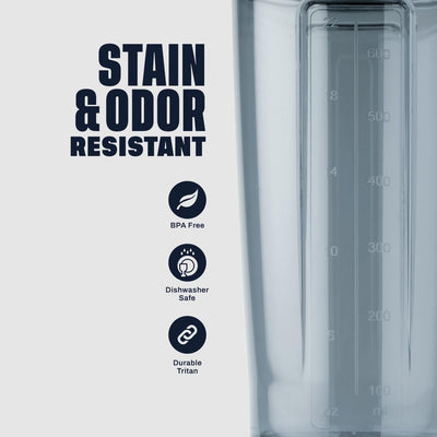 BlenderBottle Shaker Bottle Pro Series Perfect for Protein Shakes and Pre Workout, 28-Ounce, Black