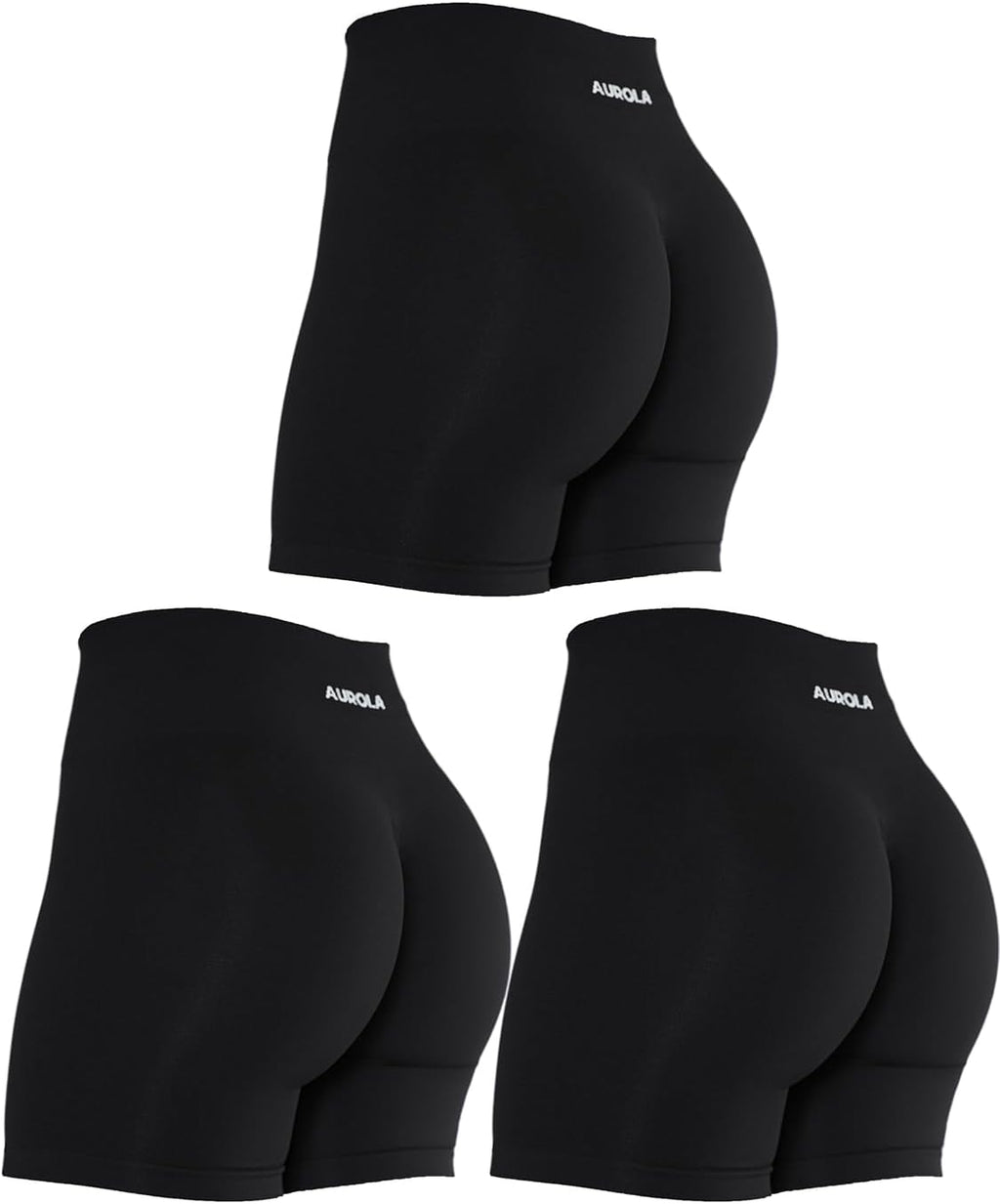 AUROLA Intensify Workout Shorts for Women Seamless Scrunch Short Gym Yoga Running Sport Active Exercise Fitness Shorts