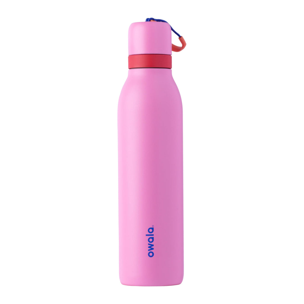 Owala FreeSip Twist Insulated Stainless Steel Water Bottle with Straw for Sports and Travel, BPA-Free, 24-oz, Purple/Purple (California Grapevine)
