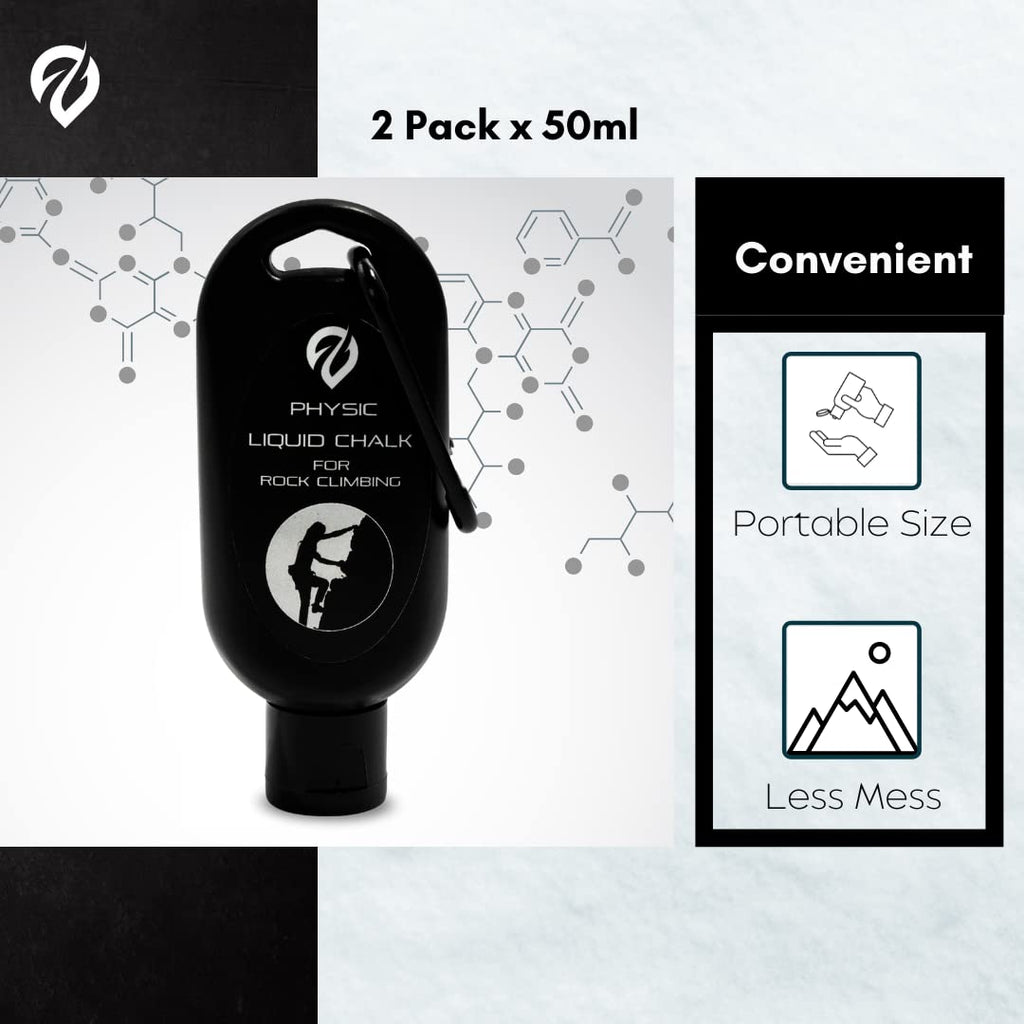 Liquid Chalk, Mess Free Gym Chalk for Weightlifting, Gymnastics, Rock Climbing, Dancing, and Lifting. Sweat Resistant and Long Lasting for Stronger Hand Grip. Package May Vary.